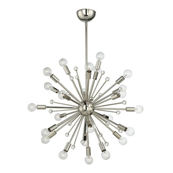 Galea 24-Light Chandelier in Polished Nickel