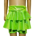 thumbnail image 4 of JUMEYU Athletic Shorts for Teens Girls Everyday Shorts Elastic Straight Leg Party High Waist Shorts Size 6-7 (Green,6-7 Years), 4 of 6