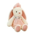 thumbnail image 2 of Small Soft Stuffed Animal Bunny Rabbit Plush Toy for 17.77inch (pink Rabbit Wearing pink Vintage Dress) stuffed bunny easter/stuffed easter bunny plush/conejos de peluche/stuffed easter bunnies, 2 of 6