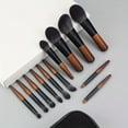 thumbnail image 5 of 12 Pcs Makeup Brushes Set, Portable Travel Natural Makeup Brushes for Loose Powder Contour Blush Concealer Eye Shadow Eye Corner Brow Brushes Makeup Tool, 5 of 6
