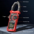 thumbnail image 4 of Neoteck Clamp Meter Amp Meter 9999 Counts with Inrush VFD LOZ 1000A TRMS Amp Clamp Multimeter for AC/DC Current&Voltage Resistance Capacitance Freque, 4 of 8