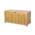 thumbnail image 2 of Prodo Acacia Wood 100 Gallon Outdoor Patio Deck Storage Box, Teak Finish, 2 of 13