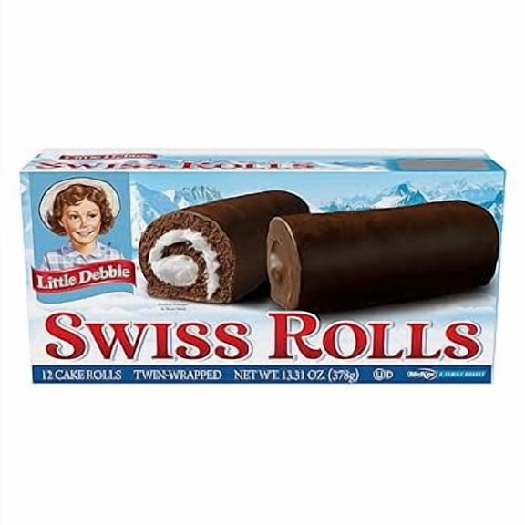 Pack of 1 Little Debbie Swiss Rolls, 13 Ounce