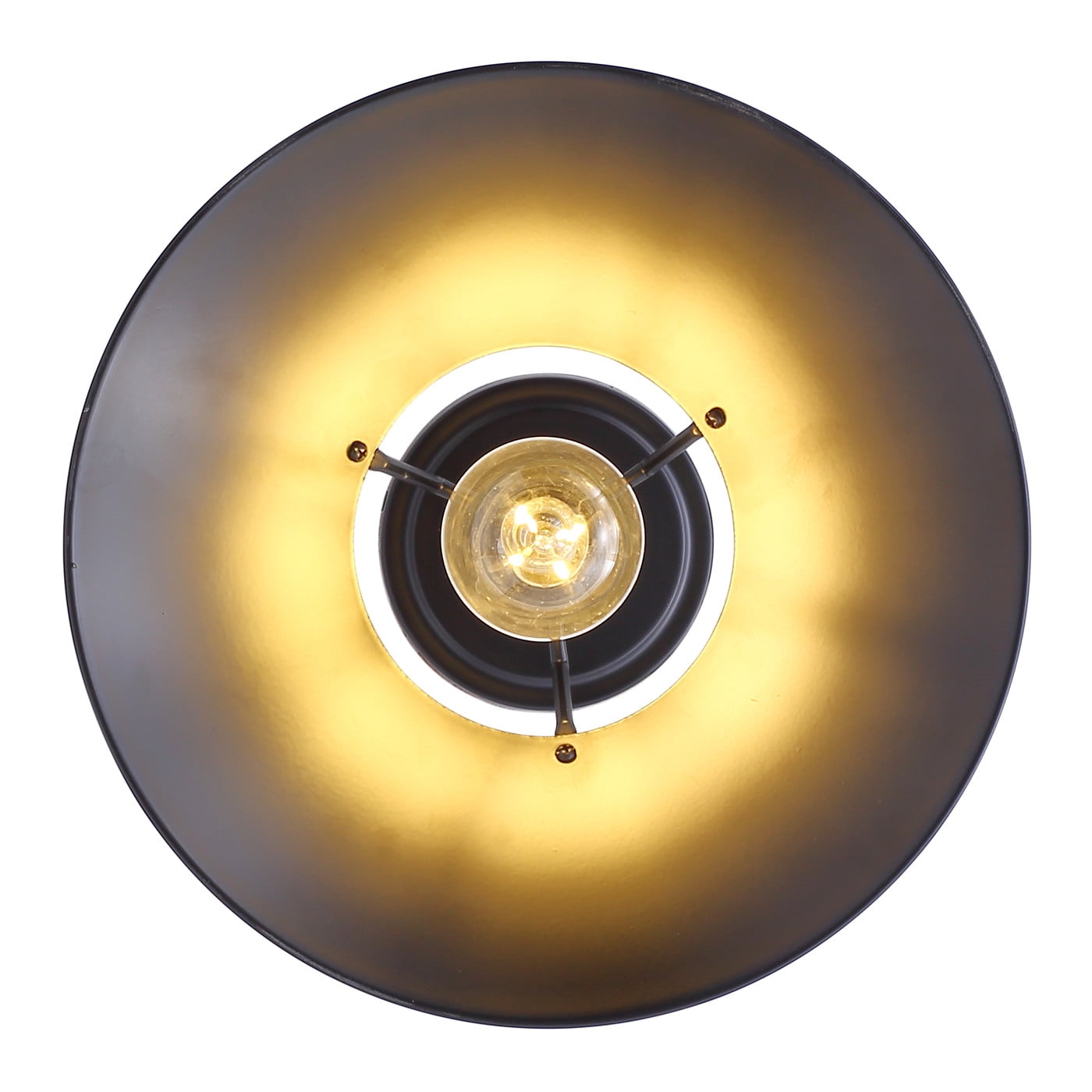 Aiwen Retro Metal Shade Flush Mount Ceiling Lamp E26 Base Light Fixture