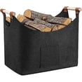 thumbnail image 1 of 2024,wood Basket For Firewood Xxl Firewood Basket Felt With Non Slip Handles And Front Pocket Extra Large Firewood Basket Wood, 1 of 3