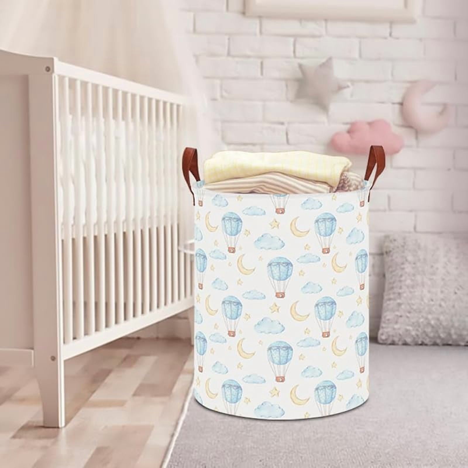 Kids Laundry Basket,Waterproof Baby Boys Nursery Hamper,Collapsible Fabric Storage Container,Toys Bin,Room Decor,Gift Basket