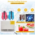 thumbnail image 2 of Lumiparty Dual Tank Slushie Machine, 4L x 2 Frozen Drink Maker, Commercial Slushy Machine with Self-Cleaning Function for Margaritas, Bars & Restaurants, White, 2 of 6