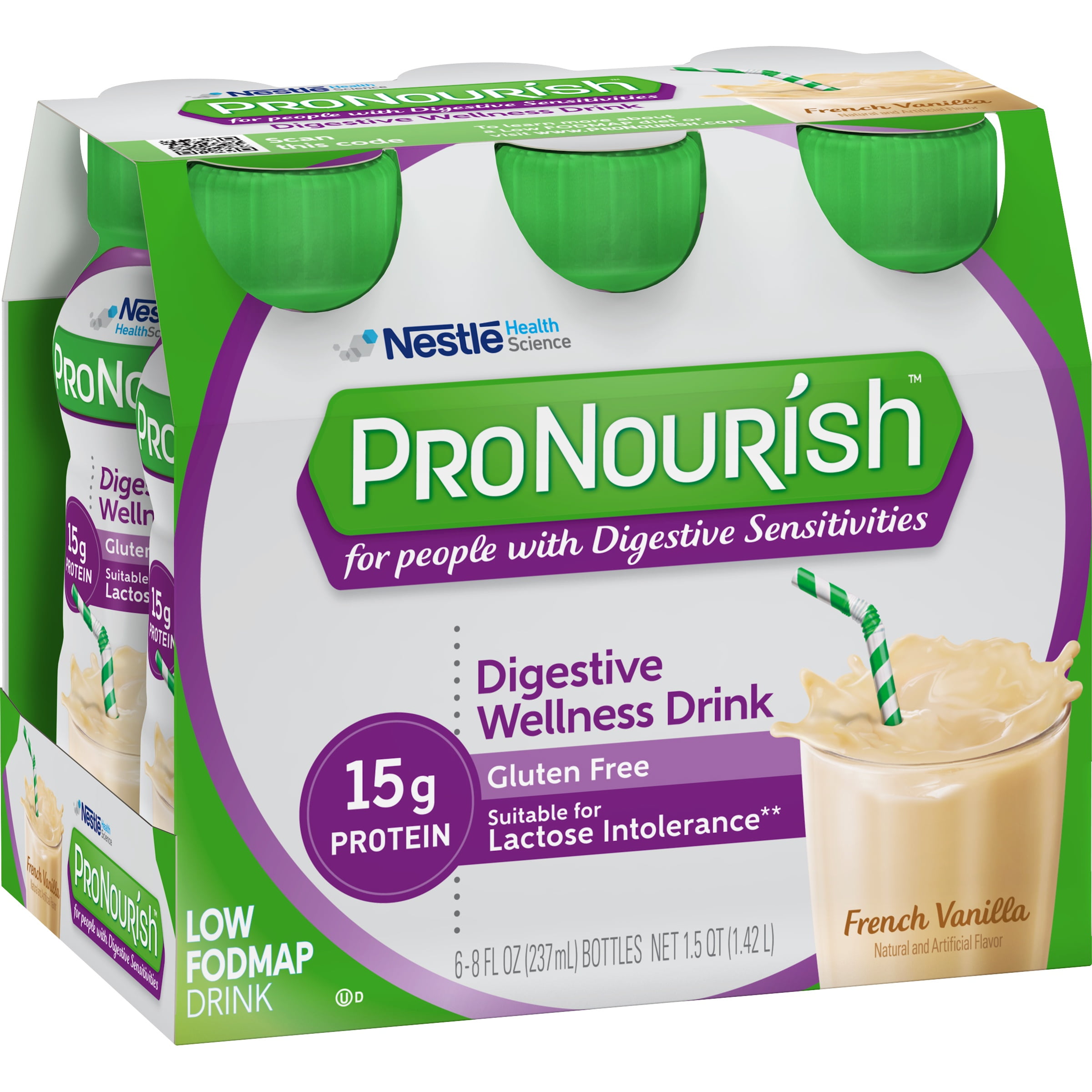 ProNourish French Vanilla Low FODMAP Nutritional Drink 68 fl. oz
