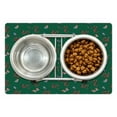 thumbnail image 1 of Snakeskin Print Pet Mat for Food and Water, Butterfly and Snakes Forest Life Abstract Composition, Non-Slip Rubber Mat for Dogs and Cats, 18" X 12", by Ambesonne, 1 of 2
