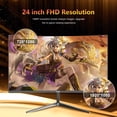 thumbnail image 3 of Monitor para juegos DjiEx de 24 pulgadas, curvo, 180 Hz, FHD 1080P, sin marco, 3 of 9