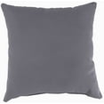 thumbnail image 3 of Jordan Manufacturing Sunbrella 16" x 16" Canvas Charcoal Solid Square Outdoor Throw Pillow (2 Pack), 3 of 9
