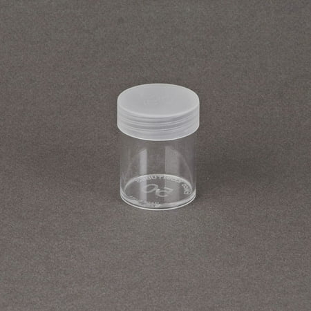 (10) Edgar Marcus Brand Round Clear Plastic (Half Dollars) Size Coin Storage Tube Holders with Screw on