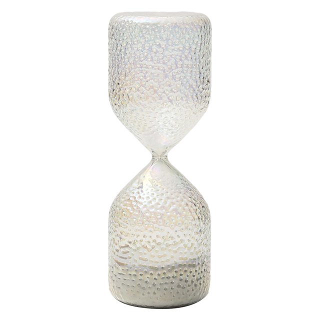 Reloj de arena de cristal con temporizador para niños y adultos, transparente y decorativo. 30 minutos