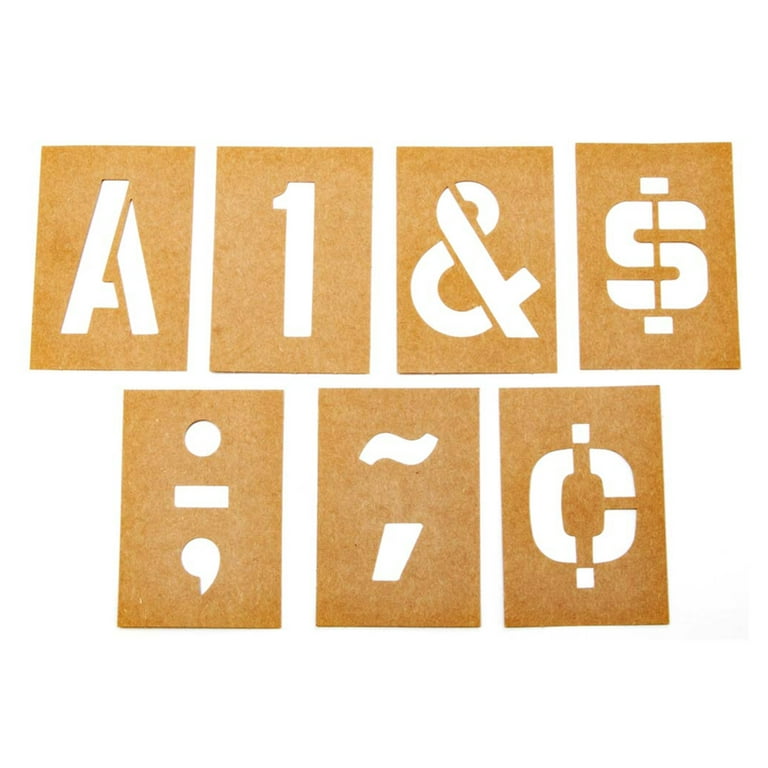 Contains Big Letters Numbers And Symbols Stencils.diy - Temu