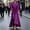 01 Purple, variant on Women's Solid Color Long Sleeve Blouse Style Trench Coat Dress With Drawstring Waist Casual Elegant Maxi Dress