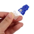 thumbnail image 6 of 100 Pcs ID Card Holder Clip Work Hanging Neck Permit Blue Plastic 7.00X1.30X1.30CM, 6 of 6