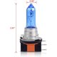 thumbnail image 5 of Bombilla halógena H15 12V 15/55W Lámpara de faro 5000K Bombilla antiniebla blanca cálida DRL, 2 piezas, 5 of 8