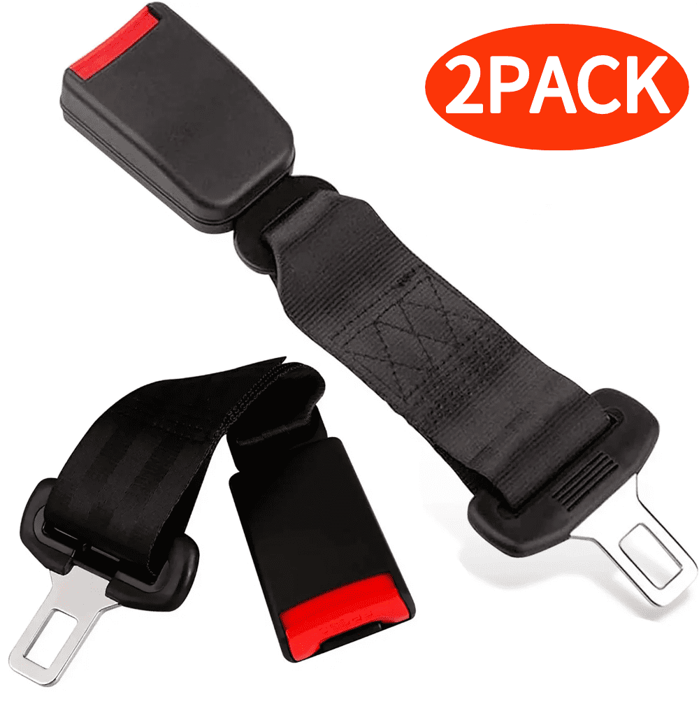 2PCS Safety Seat Belt Extender Seatbelt Extension Strap Buckle