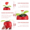 thumbnail image 3 of 2 piezas de decoración solar para salpicadero de coche con forma de corazón para decoración interior de coche, 3 of 7