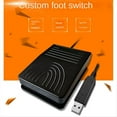 thumbnail image 5 of USB Foot Switch Keyboard Pedal USB Foot Pedal for PC Computer Office, 5 of 10