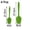 Green, variant on Unique Bargains Silicone Spatula Set of 4 Heat Resistant Non Stick Turner Red