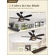 thumbnail image 4 of Ventilador de Techo Fanbulous Negro con Jaula y Luz de 42" de 6 Velocidades con Motor DC, 4 of 7