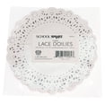 thumbnail image 2 of School Smart Paper Die Cut Round Lace Doily, 6 Inches, White, Pack of 100, 2 of 11