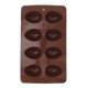 thumbnail image 1 of 8 Cavity Easter Egg Silicone DIY Chocolate Candy Cupcake Jelly Baking Mould Mold Ice Cube Tray (Coffee), 1 of 2