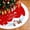 Xmas12, variant on Christmas Tree Skirt - 48 Inch Large Xmas Tree Skirts for 7.5 Ft Tree with Snowflake Santa Pattern, Red Soft Christmas Tree Rug for New Year Farmhouse Winter Holiday Party Decorations Indoor Outdoor