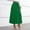 *Green, variant on ClodeEU Women's High Waist Elastic Waist A Line Midi Skirt, Solid Color Flared Swing Skirt Black,Women's Plus XL