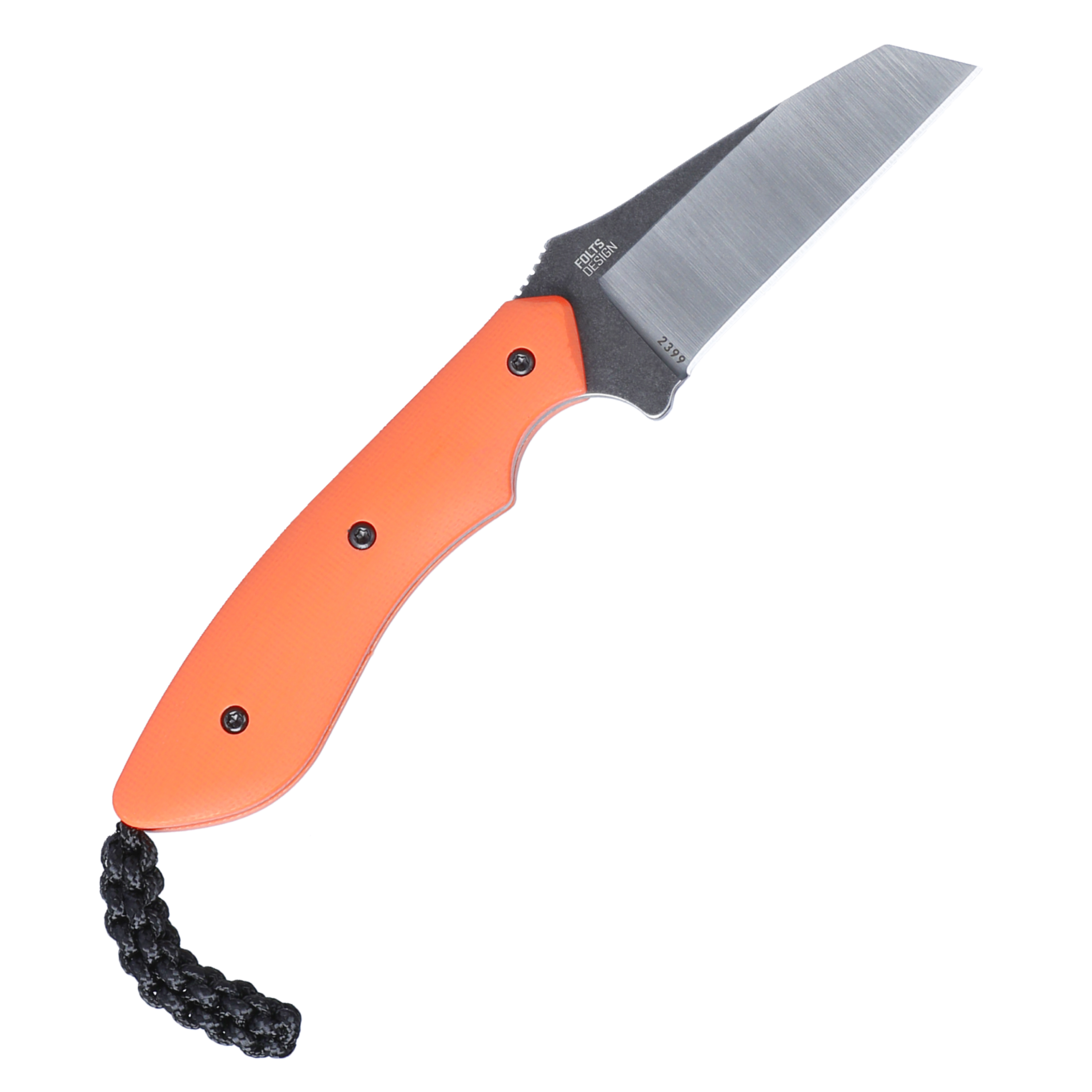 CRKT S.P.I.T. (Small. Pocket. Inverted. Tanto.) Outdoor Survival Fixed Blade Knife with Sheath: Stainless Steel Plain Edge Blade, G10 Handle, 2399