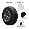 thumbnail image 4 of Kll Orange Glitter Tire Cover,Universal Wheel Tire Cover For Trailer, Rv, Suv, Truck,Camper And Many Vehicle,(17 Inch), 4 of 7