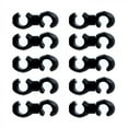 thumbnail image 1 of ZLight 10 Pieces Brake Cable Clips Removable Rotating Line Clamps Universal Non-Slip Housing S-Hook Holder Accessories Black, 1 of 6