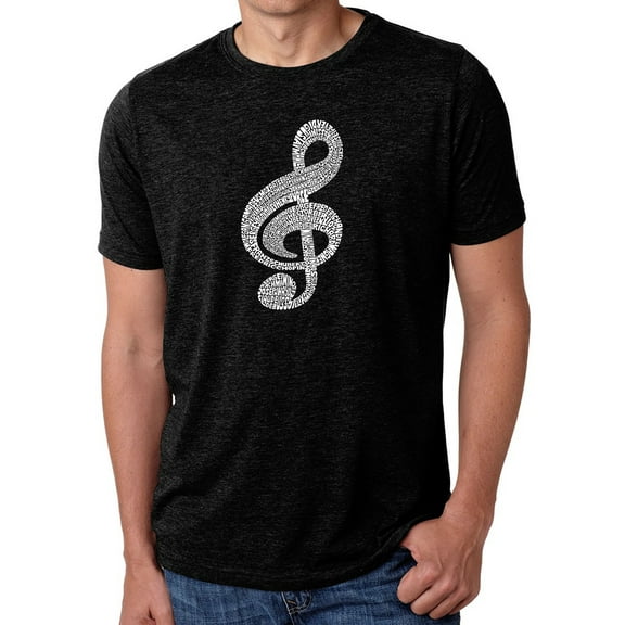 LA Pop Art Men's Premium Blend Word Art T-shirt - Music Note