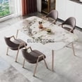 thumbnail image 2 of Small Waterproof Dining Table Set Legs Metal White Kitchen Makeup Coffee Tables Outside Modern Mesas De Jantar Home Furniture My Lux Decor Round, 2 of 12