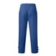 thumbnail image 5 of Pantalones de playa lisos con abertura para hombre: algodón y lino, cintura elástica, informales/vacacionales, tallas S-XXXL, cintura de 74-98 cm, 5 of 8