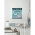 thumbnail image 5 of Bow in the Pool Floater Framed Painting Print on Canvas, 5 of 6