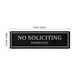 thumbnail image 2 of unbranded Señal No Solicitar Para Oficina Adhesiva Color Negro Fácil De Y Limpiar, 2 of 8