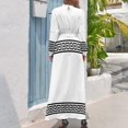 thumbnail image 3 of Vestido largo con estampado geométrico griego Vestido de noche para mujer Vestido de verano para mujer 2024 Vestidos de fiesta, 3 of 5
