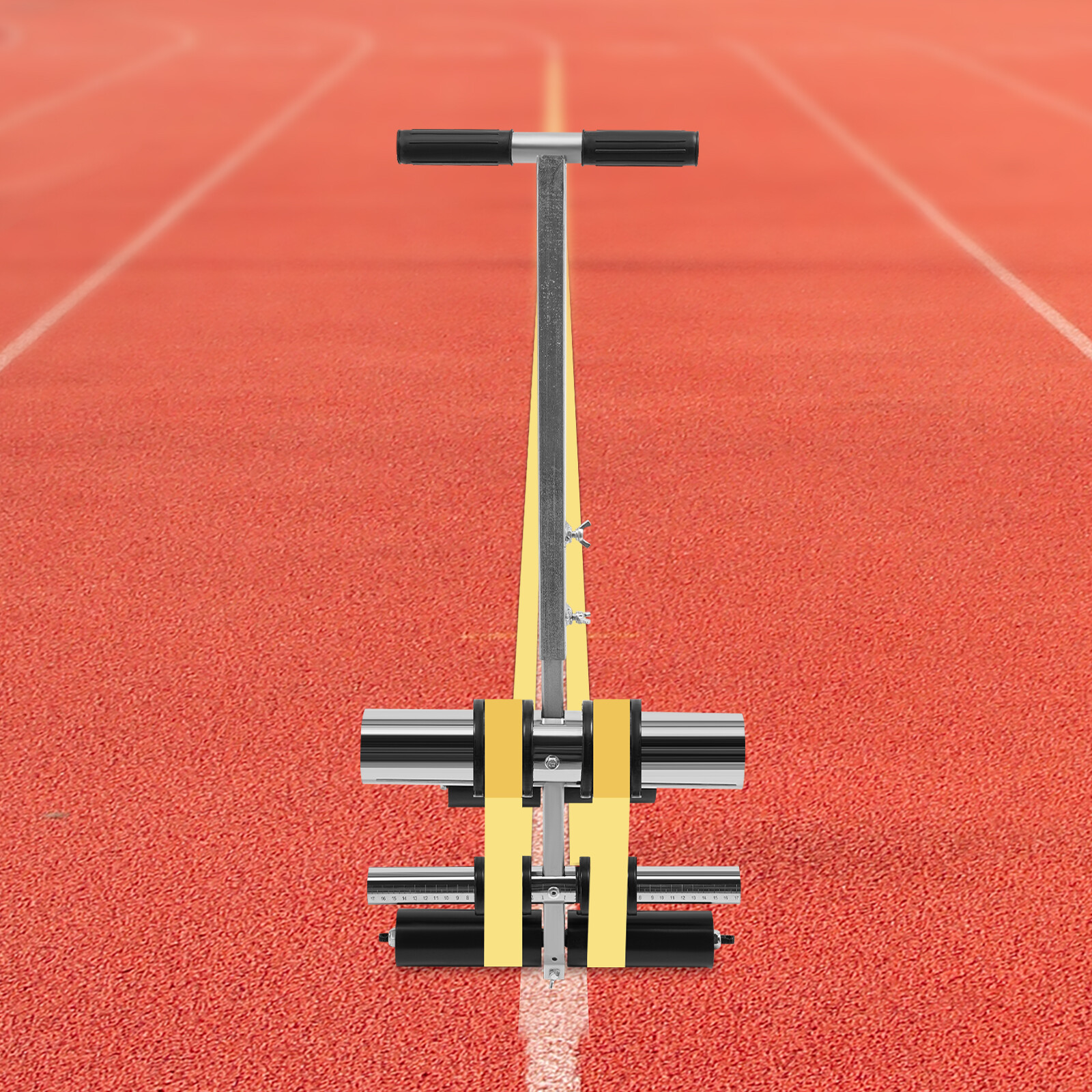 Tape Marking Machine Floor Warning Line Marking Tool for Court Sport Ground Road for Playgrounds, Running Tracks, Parking Lots, Basketball Courts