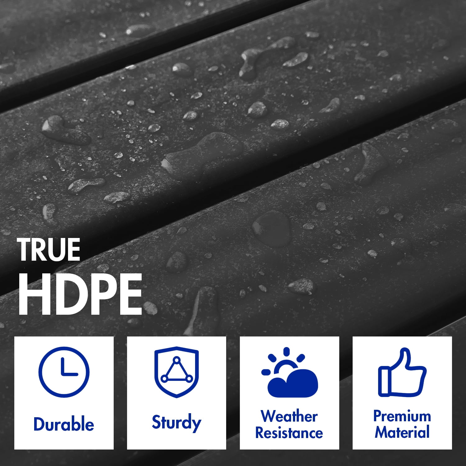 FODINGHILL 2-Tier Outdoor Side Table set of 2, HDPE All Weather Adirondack Patio Table with Storage Shelf, Outside End Table for Porch Backyard Indoor, Arctic