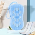 thumbnail image 4 of Soap Pouch Exfoliating Silicone Soap Pocket Body Exfoliator Scrubber Brush For Bath Or Shower Body Scrubber For Bar Soap Bits Home Textile Necessities Light blue(Clearance), 4 of 6