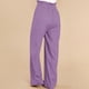 thumbnail image 3 of Pantalones de color puro, pantalones largos de salón, pantalones anchos de pierna ancha, pantalones largos con cinturón, diseño fácil de usar, 3 of 5