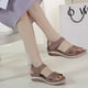 thumbnail image 4 of Sandalias transpirables Wmkox8yii Retro de cuña de esponja para mujer Talla 42, 4 of 9