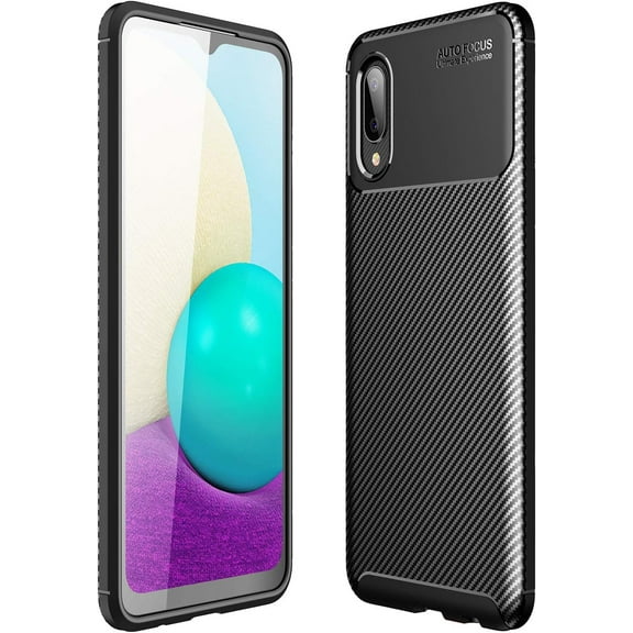 Case for Galaxy A02 / Galaxy M02, Slim Shockproof Soft TPU Protective Shell Compatible with Samsung Galaxy A02 / Galaxy M02 (Black)