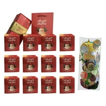 Money Box For Cash Gift Birthday,Merry Christmas Surprise Box Gift Box Explosion Box with Confetti, Christmas Boxes Explosion Gift Box Cash Money Gift Boxes for Presents,12 Bouncing Boxes(Red)