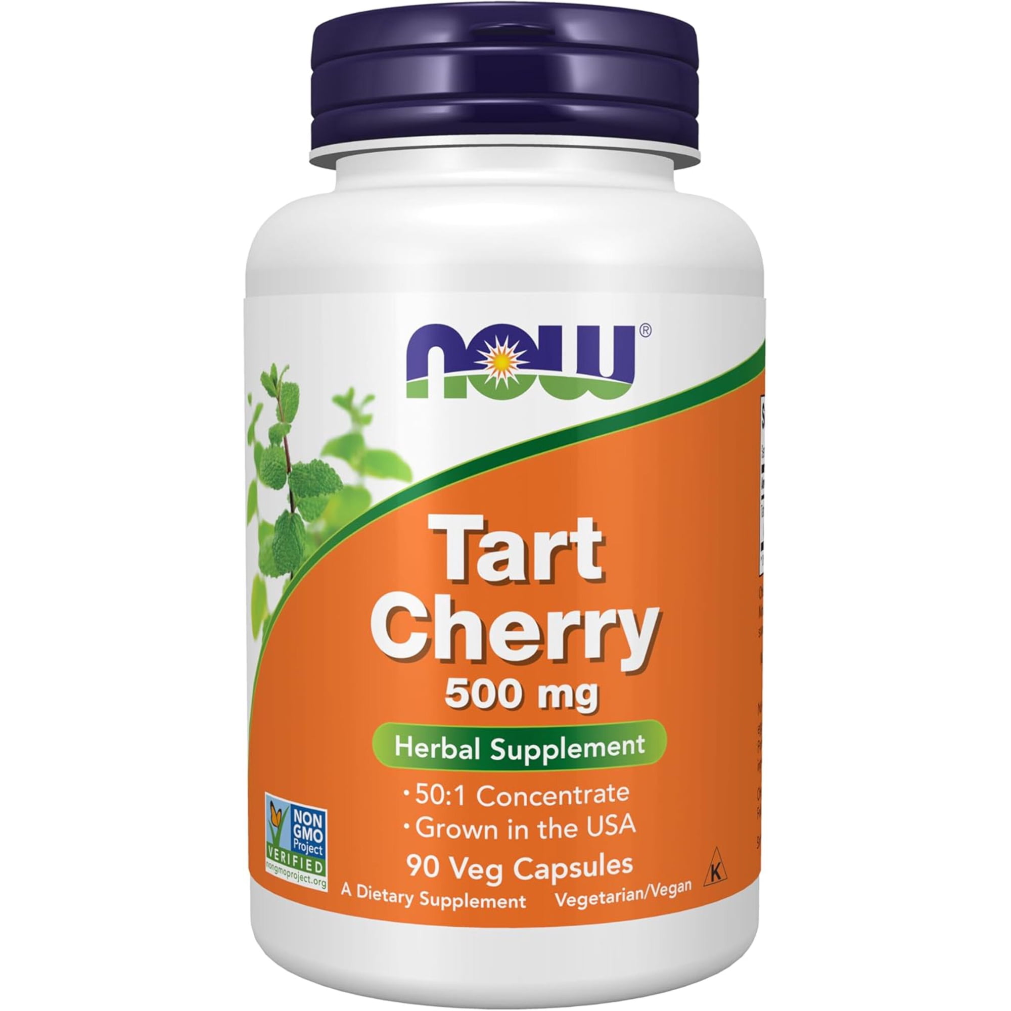 NOW Foods Supplament, Tart Cherry, 500 mg, 90 Veg Capsules,