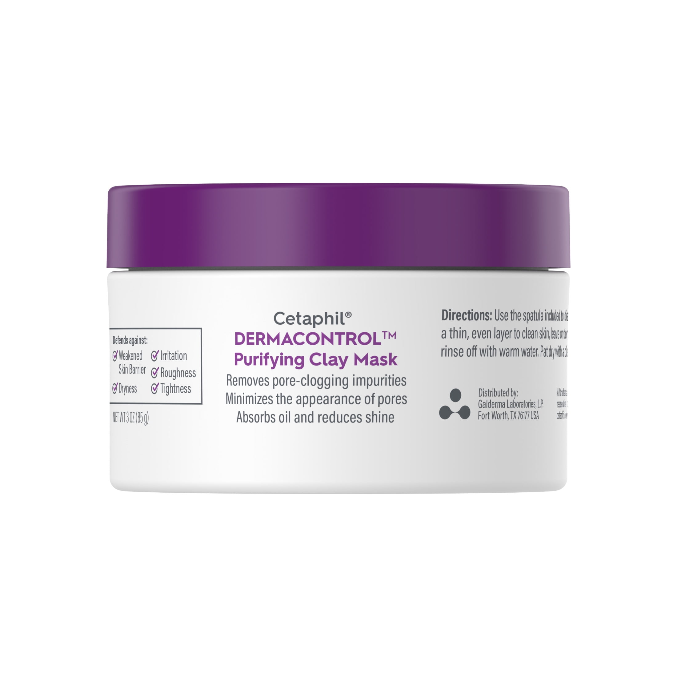 Cetaphil DermaControl Purifying Clay Mask with Bentonite Clay for Sensitive Skin, 3 oz