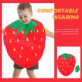 thumbnail image 2 of Disfraz infantil de frutas y verduras, ideal para fiestas infantiles, Halloween, cosplay y Navidad (fresa)., 2 of 6