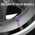 thumbnail image 4 of Quarkace Tapones Para Válvulas De Neumáticos, Tapones Para Válvulas Con Diamantes De Imitación Brillantes, Paquete De 4 Para Coches, Todoterrenos, Camiones, Motocicletas, Bicicletas, Revestimiento Ant, 4 of 5